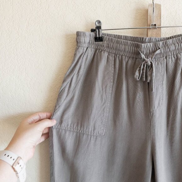 Thread & Supply Serena Joggers Sz L Wild Truffle 100% Tencel Drawstring Pockets - Picture 5 of 6